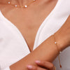 Stainless Steel Chain Freshwater Pearl Chain Necklace Bracelets For Women Gold Plated Jewelry Set - Image 14