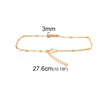 Stainless Steel Chain Anklet in Gold-Tone with 22 cm or 22.8 cm Length - Image 5