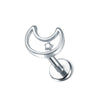 16G 316L Stainless Steel Labret Stud with Decorative Screw-Fit Top for Cartilage Piercings - Image 33