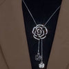 Swan Snowflake Long Necklace Sweater Chain Metal Chain Square Tassel Women Girls Pendant Necklaces Accessories Jewelry - Image 14