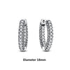 Heart and Hoop Earrings with Cubic Zirconia in Many Styles - Image 49