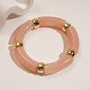 Multi-style Leopard Print Bamboo Tube Acrylic Stretchy Bracelets for Women Men Retro Resin Beaded Bangles Stack Jewelry Gift K1 - Image 23
