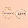 Boho Anklet Foot Chain Summer Bracelet Tassel Star Crystal Pendant Charm Anklet Sandals Barefoot Beach Foot Bridal Jewelry - Image 4