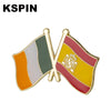 10pcs a lot Spain Flag Laple Pin Badge Brooch - Image 11