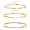 3Pcs Stainless Steel Anklet Set For Women Snake Twisted Rope Chain On Foot Female Summer Beach Ankle Bracelet Jewelry - Image 4