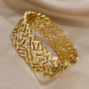 316L Stainless Steel Leaves Wide Chunky Bangles Bracelets for Women Unique Design Wrist Bracelet Jewelry - Image 3