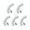 1/5PCS Titanium Zircon Labret Lip Ring Internally Thread Ear Tragus Cartilage Helix Daith Lobe Piercing Earrings Stud for Women - Image 9