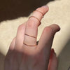Stainless Steel Ring Set for Women Finger Accessory Jewelry Classic Wedding Engagement Gift - Image 4