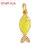 Marine Organism Sea Horse Turtle Fish Conch Shell Starfish Charm Pendant, 8K Gold Plated Zircon Jewelry Finding Supplies - Image 15