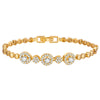 Pave Cubic Zirconia Chain Bracelet for Women, Simple Gold Plated Dainty Jewelry Gift - Image 7