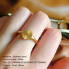 Wave Rings for Women Minimalist Dainty Rays Texture Circle Ring Stainless Steel Signet Chunky Dome Ring Jewelry - Image 2