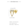 Silver Zircon Stud Earrings 1PC Eight pointed star Women Gold/Silver Heart Flat back piercing Jewelry Gift - Image 61