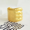 1PC Vintage Metal Alloy Gold-Plated Hand Style Bracelet For Women Jewelry Exaggerated Party Show Accessory - Image 5
