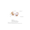 Shinny Cubic Zirconia Stainless Steel Water Drop Stud Earrings Women Gold Plated Bling Jewelry - Image 5