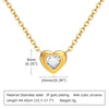 Women's Dainty Locket Heart Pendant Necklaces, Openable Shell Pendants, Gold Color Stainless Steel Shell Photo Frame Necklace - Image 11