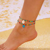 Bohemia Shell Anklet For Women Colorful Rice Beads Handmade Braided Rope Bracelet On Leg Beach Barefoot Sandal Leg Chain Jewelry - Image 9