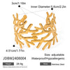Unique Stainless Steel Metal Wide Cuff Open Bracelet Bangle Gold Pvd Plated Essential - Image 19