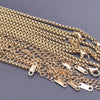 Ten-Piece Stainless Steel Chain Necklace Lot in Gold-Tone with 45 cm Length - Image 3