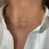 Stainless Steel Plated 1MM Knotted Snake Chain Choker Women Vintage Double Layered Chain Necklace Bracelet Jewelry Gift - Image 2