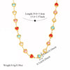 Eilieck 316L Stainless Steel Round Sparkling Zirconia Necklace Bracelet Set For Women Jewelry Set Holiday Gift - Image 2