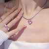 Bling Moonstone Star Cross Pendant Necklace for Women Punk Hip Hop Star Chain CrystalNecklace Party Y2K Jewelry Gift - Image 11