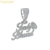 Iced Out Bling CZ Letter Badge Pendant Necklace Cubic Zirconia Gold Color Lettes Money Charm Men Hip Hop Jewelry - Image 10