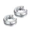 Stainless Steel Huggie Hoop Earrings in Gold-Tone or Silver-Tone - Image 7