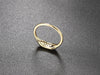 Dainty Stacking Ring with Clear Stone Accents in Gold-Tone - Image 17