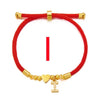 Stainless Steel Gold Color Heart A-Z Initial Letter Bracelet Men Luck Red Rope Charm Bracelet For Women Men Jewelry Gift - Image 12