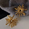 Metal Spike Bar Post Earrings For Women Jewelry Elegant Hammered Daily Wear Accessories Gifts - Image 4