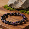 1pc Bohemian Vintage Fire Agate Purple Bracelet Beaded Elastic Easter Women Daily Wear Jewelry Holiday Gift - Image 5