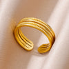 316L Stainless Steel Rings for Women Gold Color Classic rings wedding couple rings Jewelry - Image 26