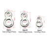Stainless Steel Split Ring Fishing Double Oval Split Ring Accessories For Fishing Hook 8 Shape Snap Jigging Rings Swivel - Image 5