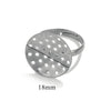 10pcs/lot Stainless Steel Ring Base Adjustable Tray Cabochon Settings Blank Bezel Rings Embryos for Jewelry Materials Making - Image 11