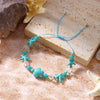 Shell and Starfish Charm Bracelet with Adjustable Rope Detail - Image 8