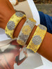 European and American Retro Craft Brushed Copper Gold-Plated Zirconia Ring and Bangles - Image 6