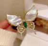 Rhinestone Feather Brooch Pin in Gold-Tone and Silver-Tone Styles - Image 25