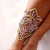 Stonefans AB Crystal Thigh Chain Jewelly for Women Sexy 2024 Rave Bracelet Design Ballroom Bellydance Leg Jewelry Sance