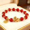 Chinese Style Horse Year Bracelet for Women Men Simple Handmade Beaded Stretch Bracelet Lucky Friendship Jewelry Gifts - Image 1