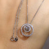 Dazzling Circle Pendant Necklace Women Bridal Wedding Necklace Versatile Lady Neck Accessories Jewelry - Image 3