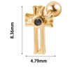 1PC 316L Steel Zircon Corss Cz Barbell Earrings Corss Helix Ear Cartilage Tragus Daith Piercing Body Jewelry 20G - Image 11