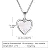Women's Dainty Locket Heart Pendant Necklaces, Openable Shell Pendants, Gold Color Stainless Steel Shell Photo Frame Necklace - Image 12