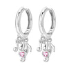 Silver Colorful Oval Gemstone Eardrops Drop Earrings Women Earrings Charm Versatile Party Jewelry Gifts - Image 11