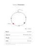 MODIAN 925 Sterling Silver Dazzling Prong Setting Round Red CZ Bracelet Link Chain Adjustable For Women Party Fine Jewelry Gift