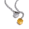 50cm Valentine's Day Gift Stainless Steel Heart Love Pendant Chain Necklace Gold Silver Color Charm Jewelry Gift - Image 7