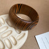 1/3 pcs Round Star Rivet Wood Bangles for Women Retro Ethnic Chunky Wristbands Punk Hip Pop Geometric Hand Jewelry F - Image 18