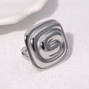Bohemian Stainless Steel Ring Woman Vintage Jewelry Starfish Heart-Shaped Geometry Adjustable Open Rings Prom Accessories Gift - Image 16