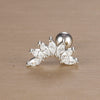 1PC 316L Stainless Steel Geometry Stud Earrings For Women Star Moon Lobe Daith Helix Cartilage Earring Piercing Jewelry - Image 13