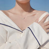 Silver Star Necklace Shiny Zircon Pentagram Clavicle Chain Small Pendant Female Wedding Jewelry Gift - Image 4