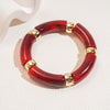 Multi-style Leopard Print Bamboo Tube Acrylic Stretchy Bracelets for Women Men Retro Resin Beaded Bangles Stack Jewelry Gift K1 - Image 27